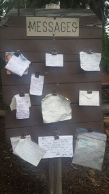 Message Board on the PCT.